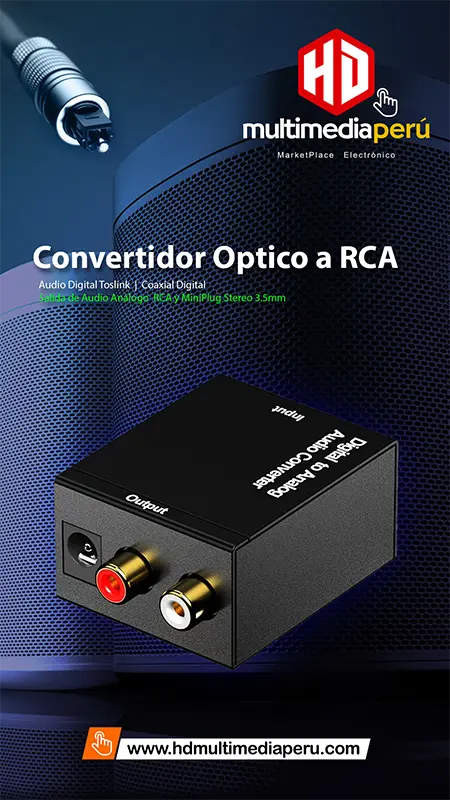 Convertidor de Audio Optico a RCA American NET GP 178 RCA Stories