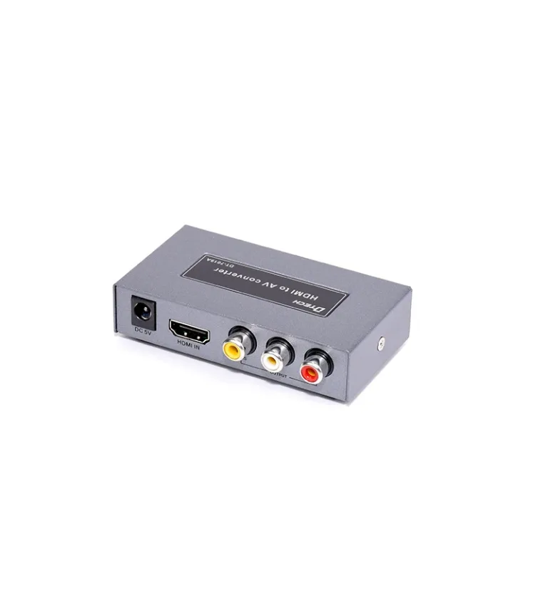 Adaptador HDMI a 3 RCA AV Convertidor Activo Dtech DP-DT7019A Convertidor de HDMI a RCA "CBVS" - Transforma tu experiencia visual