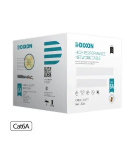 Dixon 9061 Cat6a Cable STP Chaqueta LSZH - Color Blanco