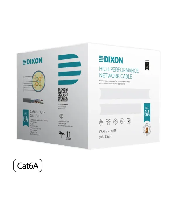 Dixon 9061 Cat6a Cable STP Chaqueta LSZH - Color Blanco