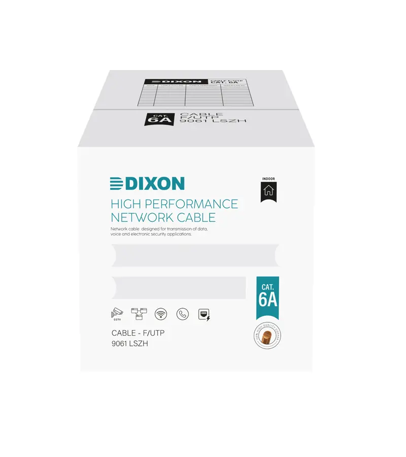 Dixon 9061 Cat6a Cable STP Chaqueta LSZH - Color Blanco