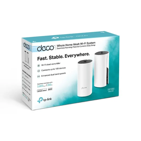 Deco M4 Pack de 2 TP-Link Sistema Inalámbrico WiFi Mesh AC1200