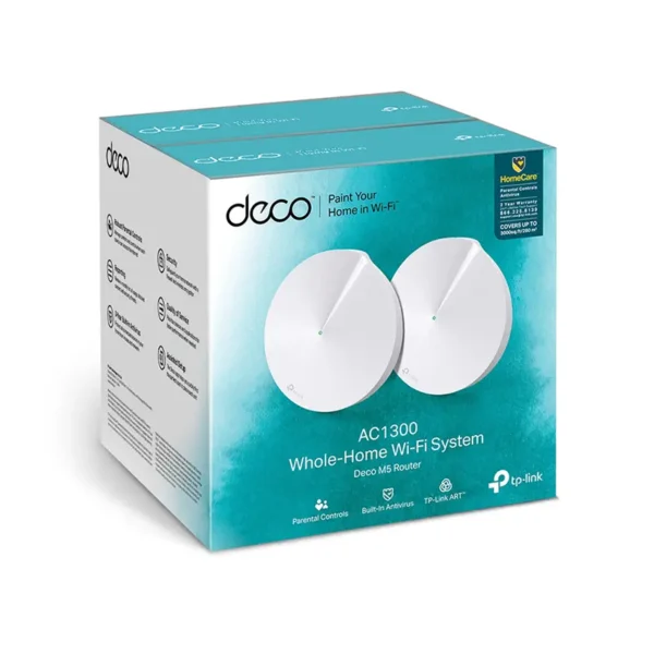 Deco M5 Pack de 2 TP-Link Sistema Inalámbrico Mesh AC1300