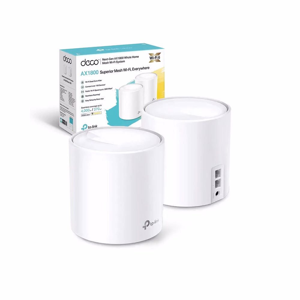 Deco X Pack  Sistema Mesh con Wi Fi AX TP Link TP Link Sistema MESH con WiFi DECO X Pack de  TP Link Sistema Wi Fi  Mesh para toda la casa AX