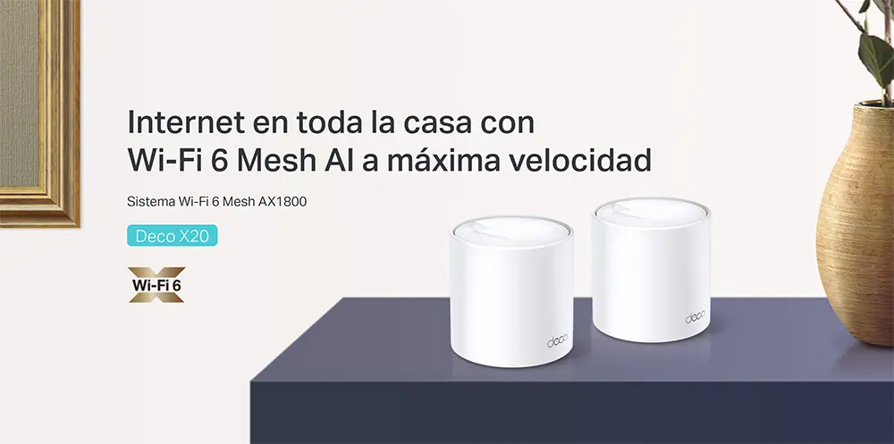 Deco X20 Pack-3 Sistema Inalámbrico Mesh Wi-Fi 6 AX1800 TP-Link