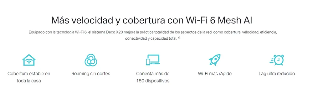 Deco X20 Pack-3 Sistema Inalámbrico Mesh Wi-Fi 6 AX1800 TP-Link