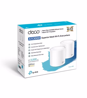Deco X60 Pack de 2 TP-Link Sistema Inalámbrico Mesh AX3000____02 Deco X Pack | Sistema Mesh Wi Fi AX | Cobertura Total y Velocidad Ultrarrápida | TP Link