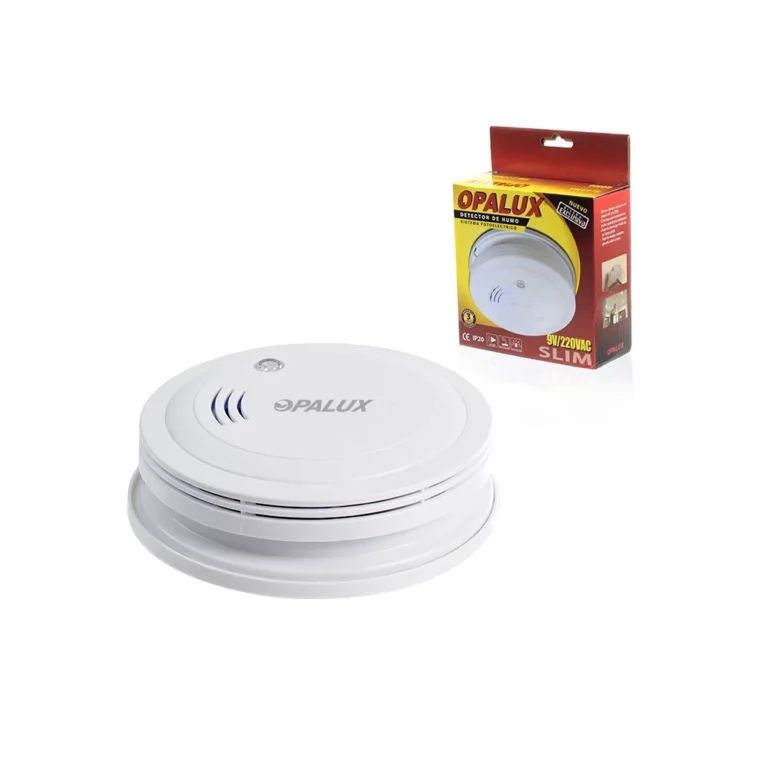 Detector de Humo Fotoeléctrico Slim - Opalux LX-98/220V Detector de Humo para Montaje en Techo - Opalux LX98/220V