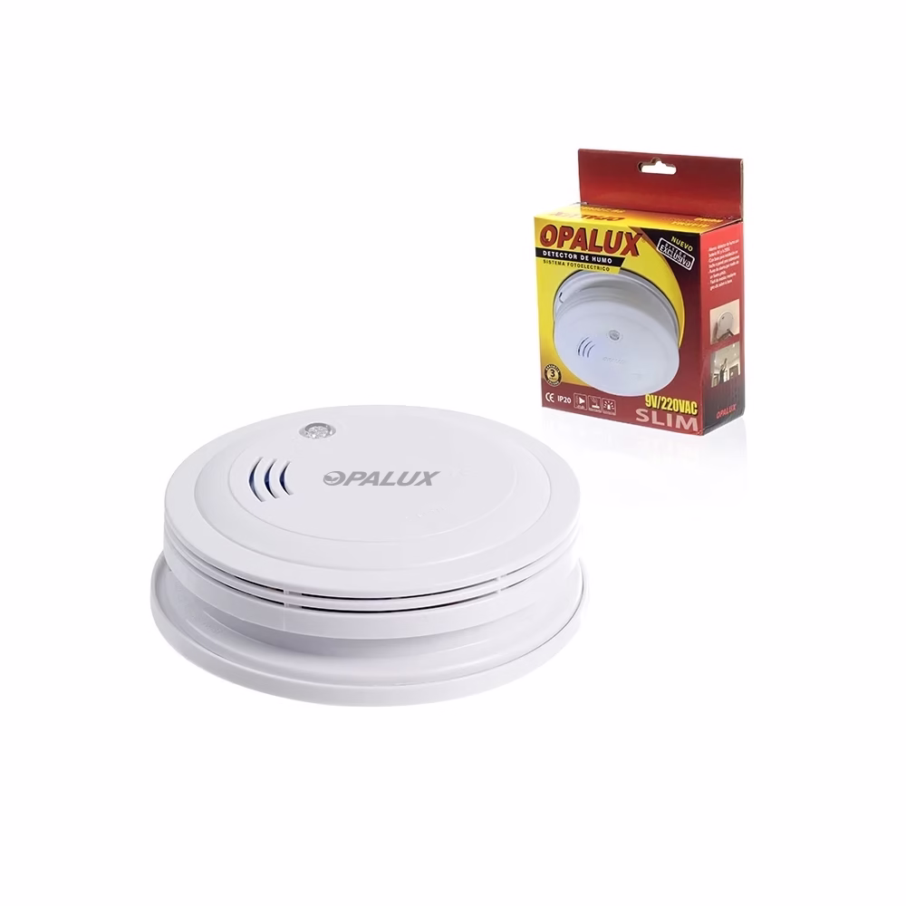 Detector de Humo Slim Fotoeléctrico Opalux LX 98 220V_____ HD Multimedia PERU SAC Detector de Humo Fotoeléctrico Slim Opalux LX V Detector de Humo para Montaje en Techo Opalux LXV
