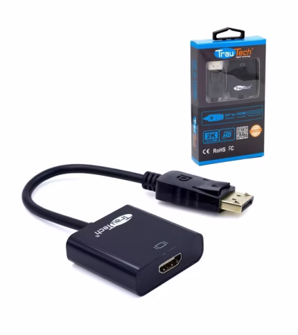 Cable Adaptador DisplayPort a HDMI Trautech PE DP Full HD x Pixeles