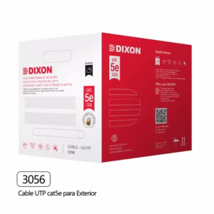 Dixon 3056 Cable UTP Cat 5E CCA para Exterior con UV