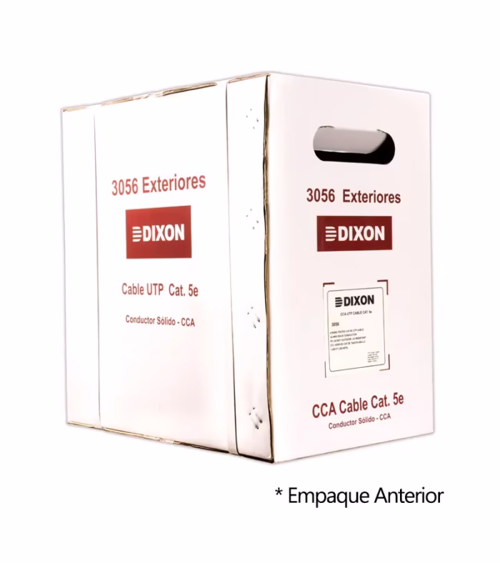 Dixon  Cable UTP Cat E CCA para Exterior con UV
