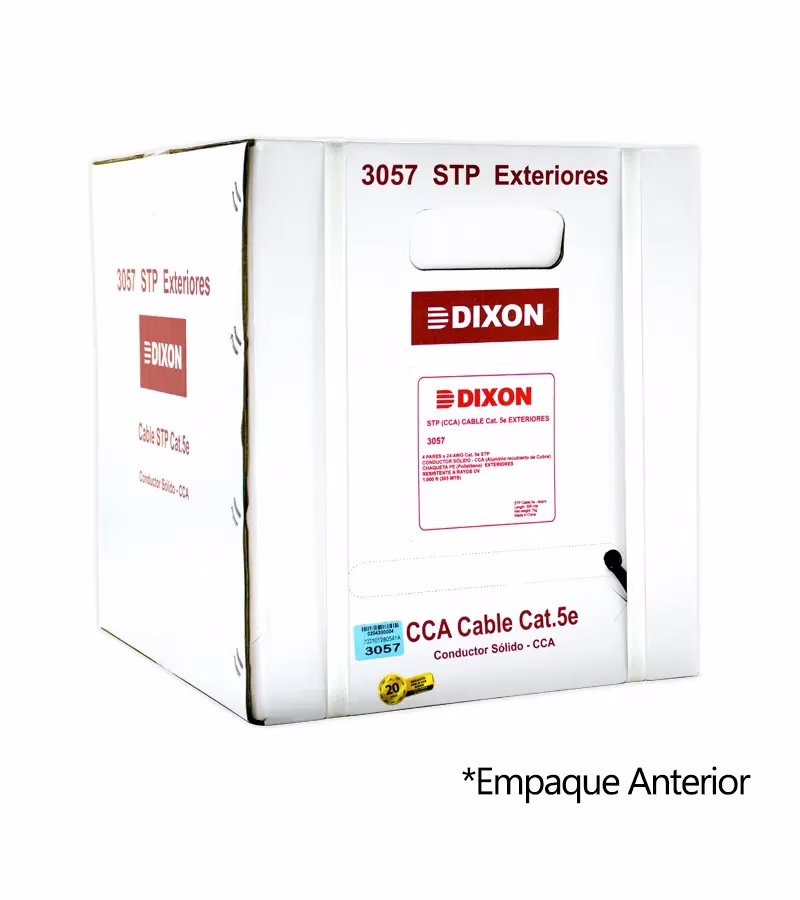 Dixon  Cable FTP Cat E CCA para Exterior con Chaqueta UV