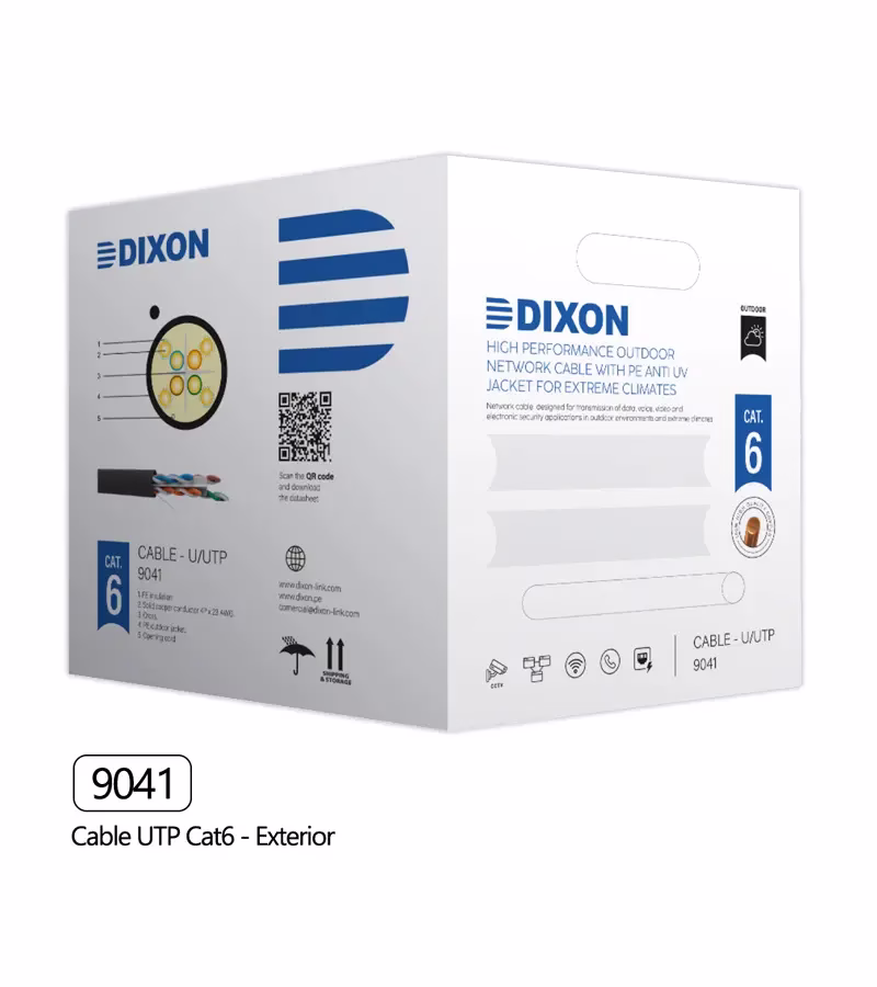 Dixon  Cable Cat para Exterior Chaqueta UV