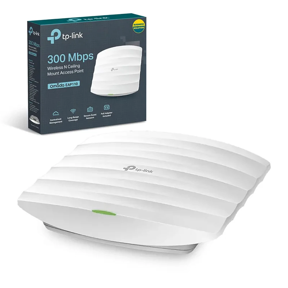 EAP110 Access Point de Montaje en Techo TP-Link | Omada EAP110 Punto de acceso para montaje en techo de clase ejecutiva TP-Link, Punto de Acceso Inalámbrico N a 300Mbps, de Montaje en Techo EAP110