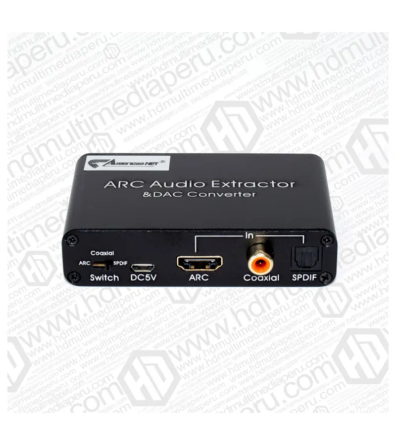 Extractor de Audio HDMI ARC / Optico / Coaxial | GP-178TRCA ideal para sacar el audio análogo por el conector hdmi