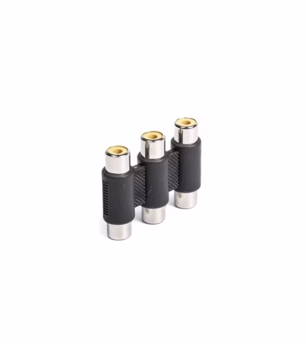 Adaptador Unión RCA de Audio y Video x  Conectores hembras ZZ A  J