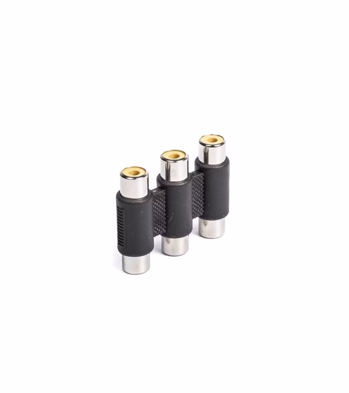 Adaptador Unión RCA de Audio y Video x  Conectores hembras ZZ A  J