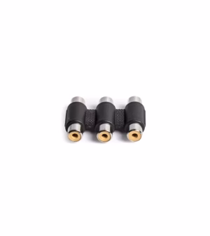 Adaptador Unión RCA de Audio y Video x 3 Conectores hembras ZZ-A-0544-3J