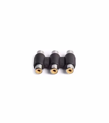 Adaptador Unión RCA de Audio y Video x 3 Conectores hembras ZZ-A-0544-3J