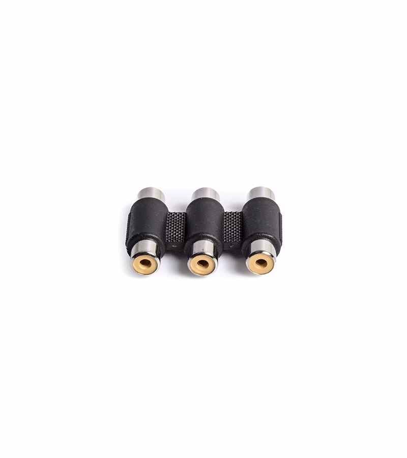 Adaptador Unión RCA de Audio y Video x  Conectores hembras ZZ A  J