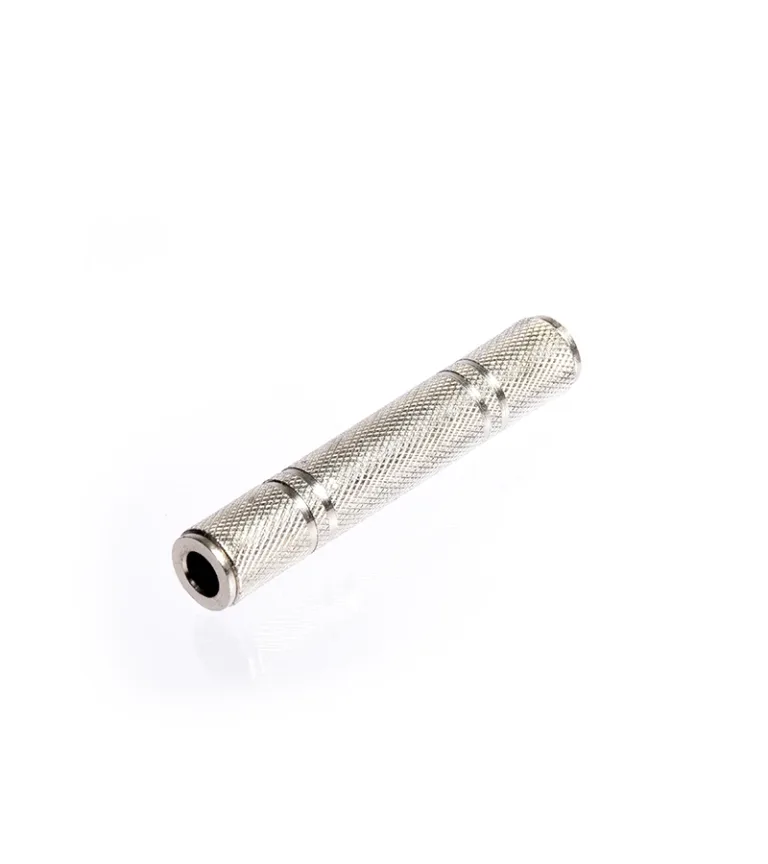 Unión Plug Jack 1/4" Monoaural de 6.35mm Metálico - High Full Max ZZ-A1076MT