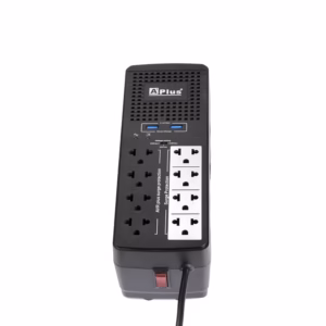 Estabilizador de Voltaje VAW con  USB de Carga | A Plus PlusShield GP AVUSB Protección y Carga para tu Escritorio