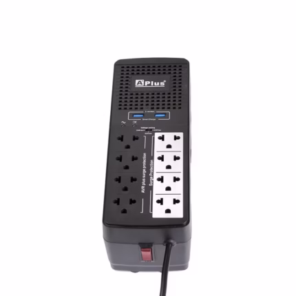 Estabilizador de Voltaje 1000VA/500W con 2 USB A+ Plus PlusShield: ¡Protección y Carga para tu Escritorio!, GP-AV1000/USB, PlusShield 4-1000UN