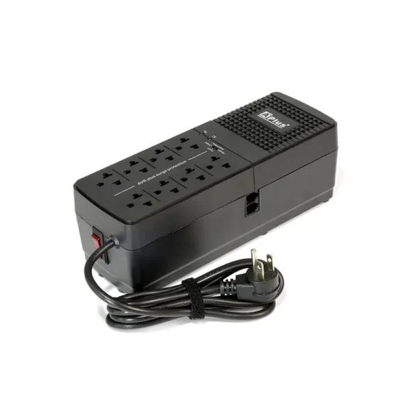 Estabilizador de Voltaje Electrónico 2200VA / 1100W A+ Plus PlusShield: ¡Protección Total para tus Equipos! Serie 3 | PlusShield 3-2200UN
