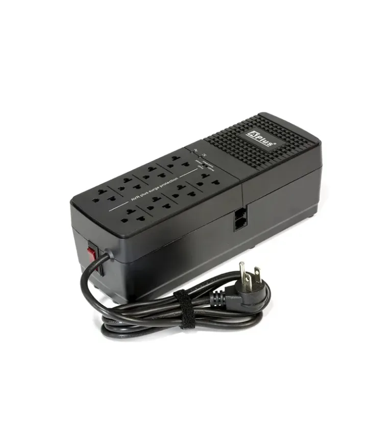 Estabilizador de Voltaje Electrónico 2200VA / 1100W A+ Plus PlusShield: ¡Protección Total para tus Equipos! Serie 3 | PlusShield 3-2200UN