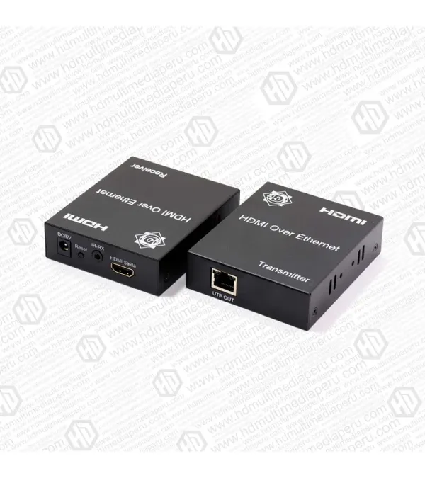 Extender HDMI de 120 metros por Cable de RED Cat5e - cat6 Delcom DEXT003, Extender HDMI 120 Metros por UTP Cat5e / Cat6 DELCOM DEXT003 1080p en HD Multimedia PERU SAC