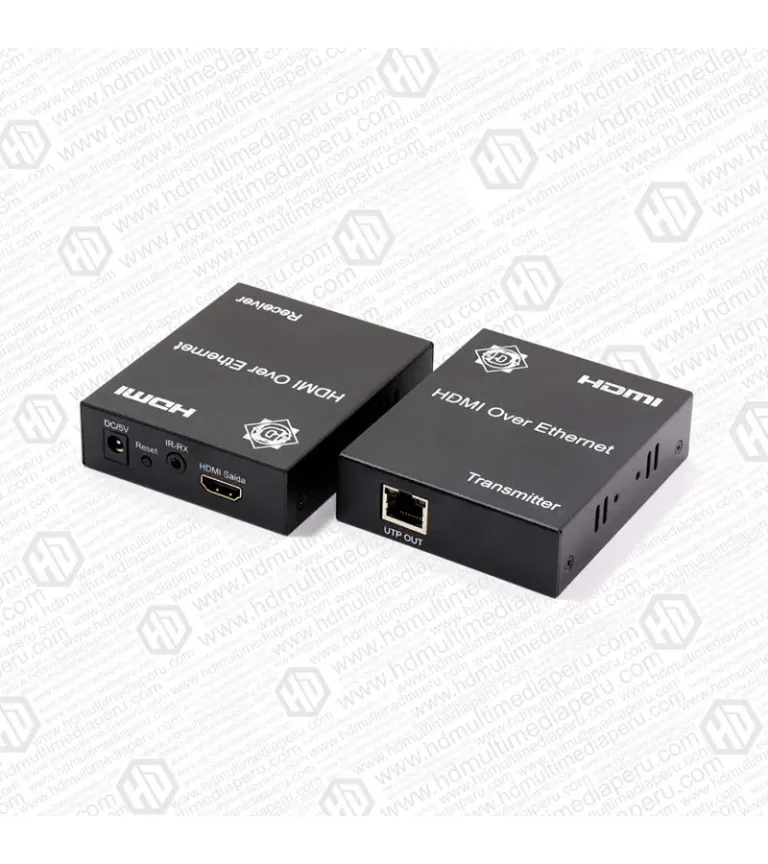 Extender HDMI de 120 metros por Cable de RED Cat5e - cat6 Delcom DEXT003