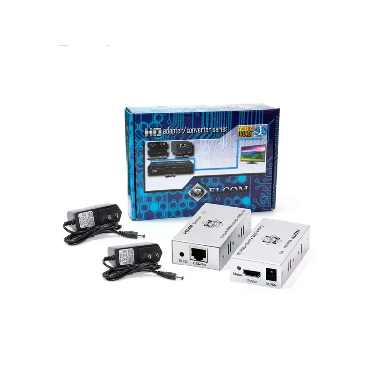 Extender HDMI de 60M por Cable de Red Cat5e Cat6 Delcom DEXT002 Extender HDMI 60 Metros Delcom por RJ45 Cat5e Cat6, Extensor de Video HDMI por Cable de Red UTP hasta 60 metros Delcom DEXT002