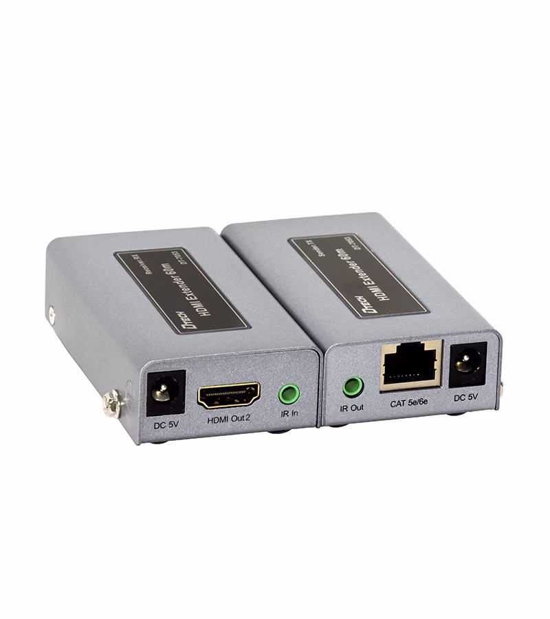Extensor HDMI M por Rj Cate Cat Cata Dtech DT  con cable Infrarrojo y video Loop