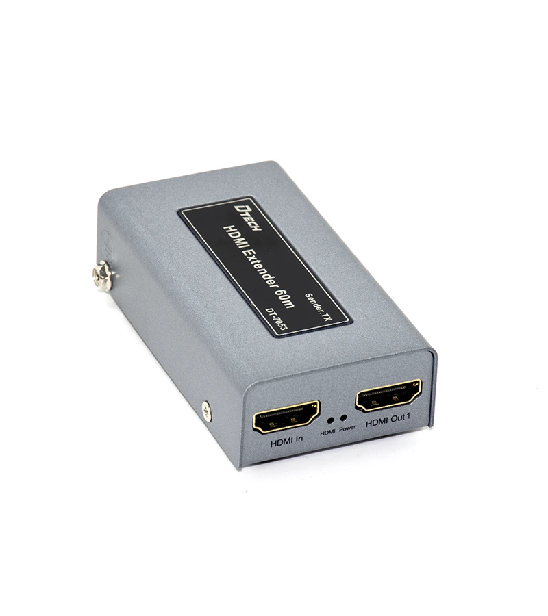 Extensor HDMI 60M por Rj45 Cat5e Cat6 Cat6a Dtech DT-7053, con cable Infrarrojo y video Loop