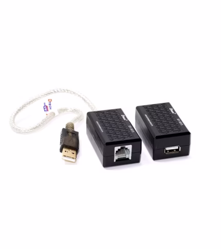 Extensor USB 2.0 por RJ45 Cat5e Cat6 hasta 60 metros Dtech GP-DT5015