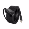 Extensión USB de MT Activo USB  Mbps Netcom PE UA Lleva tu Conexión USB a  Metros sin Perder Señal Cable extensor USB  activo de  metros Netcom PE UA mostrando el conector de entrada USB A y el conector hembra USB A con su booster un producto de HD Multimedia PERU SAC