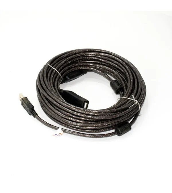 Cable Extensión USB 2.0 de 15 Metros con Booster Amplificador Dtech GP-DT5038 Cable De Extensión USB 2 15M Macho-Hembra 480Mbps 28/24 AWG USB 2.0/1.1 , Cable De Extensión Para Cámara Ratón Teclado