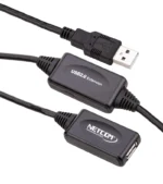 Cable Extensión USB 2.0 de 15 Metros con Booster Amplificador Netcom PE-UA0315 Extensión USB de 15M Amplificado
