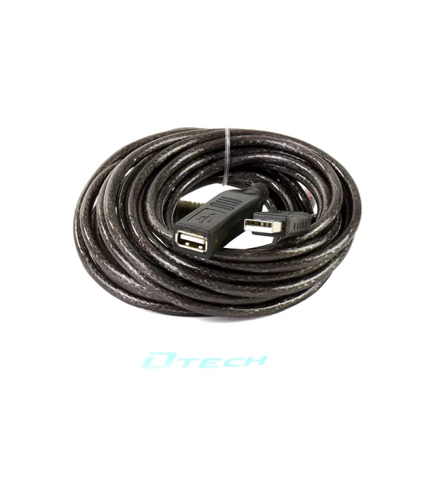 Cable Extensión USB 2.0 de 5 Metros Amplificado - Dtech GP-DT5041