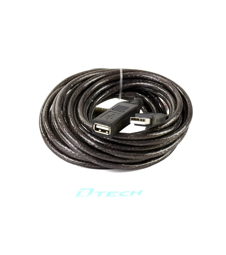 Cable Extensión USB 2.0 de 5 Metros Amplificado - Dtech GP-DT5041