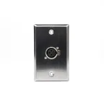 FacePlate Canon XLR Hembra - Placa de Pared Finder TM-1402 Placa de Pared con Conector de Audio Canon XLR Macho de 3 Pines - Finder TM-1402