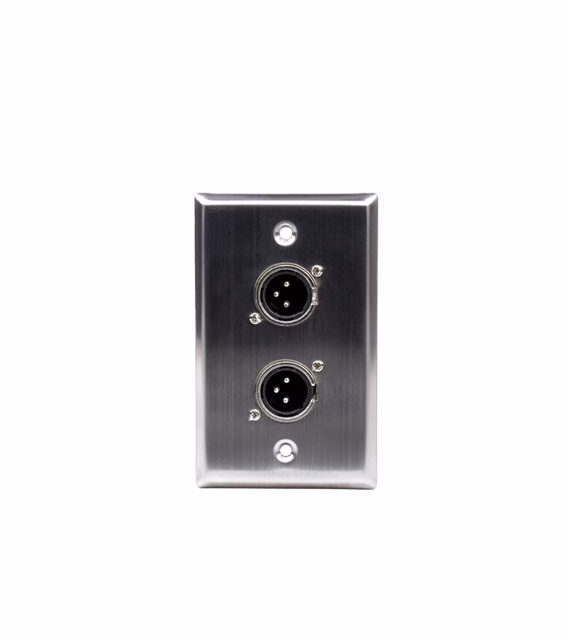 FacePlate Canon XLR Macho x  Puertos Finder TM  Placa de Pared de   Puertos de Audio Canon XLR Macho   Finder TM 
