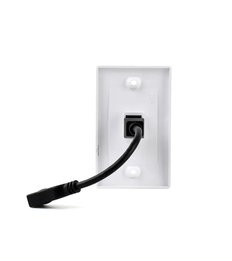 FacePlate HDMI Con Cable de 20cm | Wallplated HDMI con Cable | Placa de Pared HDMI de 20cm | Lancom WP-HD01C