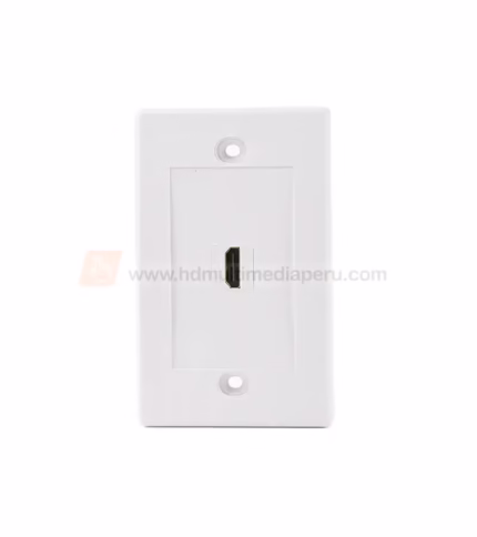 FacePlate HDMI - Wallplated - Placa de Pared con Conector HDMI  Hembra Lancom WP-HD01