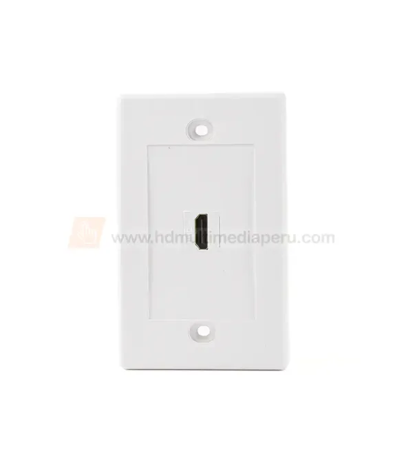 FacePlate HDMI - Wallplated - Placa de Pared con Conector HDMI  Hembra Lancom WP-HD01