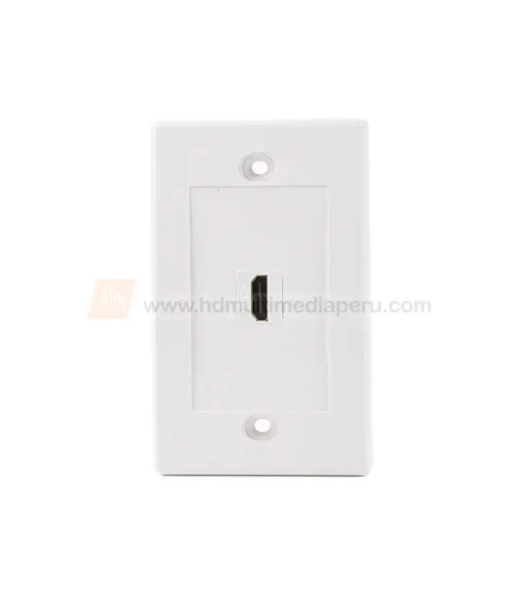 FacePlate HDMI - Wallplated - Placa de Pared con Conector HDMI  Hembra Lancom WP-HD01