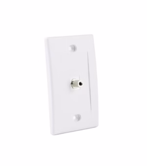 FacePlate Mini Plug Stereo Audio Jack de 3.5mm Hembra Finder WP-0303 Placa de Pared con conector Jack de Audio de 3.5mm estéreo Hembra/Hembra - Finder WP-0303