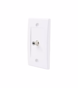 FacePlate Mini Plug Stereo Audio Jack de 3.5mm Hembra Finder WP-0303 Placa de Pared con conector Jack de Audio de 3.5mm estéreo Hembra/Hembra - Finder WP-0303