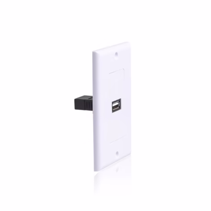 FacePlate USB 2.0 - Lancom ZZ-YKZ-UB2, Wallplate, Placa de Pared con Conector USB de Datos Placa de Pared con Puerto USB 2.0